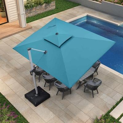 PURPLE LEAF Double Top 9x11/9x12/10x12/10x13ft Rectangle Umbrella Large Cantilever Outdoor Classic Umbrella