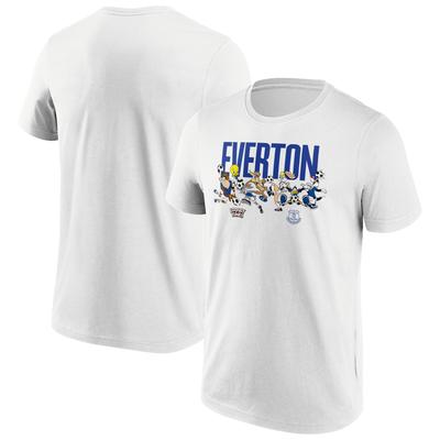 Everton Looney Tunes Grafik-T-Shirt mit mehreren Zeichen – Weiß – Herren Image
