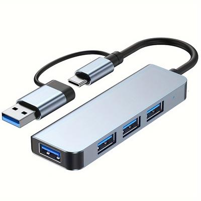 TEMU Usb Adapter - 4/7/ Expansion With Sd/tf Card Reader, For Macbook Pro/air & Type