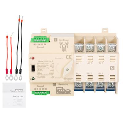 4P Dual Power Automatic Transfer Switch Unterbrechungsfreier elektrischer Wahlschalter, Home/City