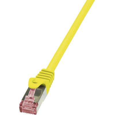 Logilink - CQ2067S RJ45 Netzwerkkabel, Patchkabel cat 6 s/ftp 3.00 m Gelb Flammwidrig, mit