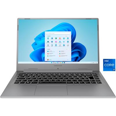 MEDION Notebook "S15449" Notebooks Gr. 8 GB RAM 512 GB SSD, Core i7, Windows 11 Home, grau