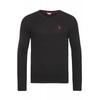 U.S. Polo Assn. V-Neck Pullover in Schwarz