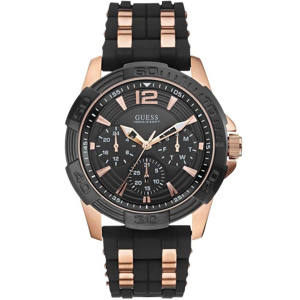 Guess W0366G3 Analoge Herrenuhr aus Edelstahl Image