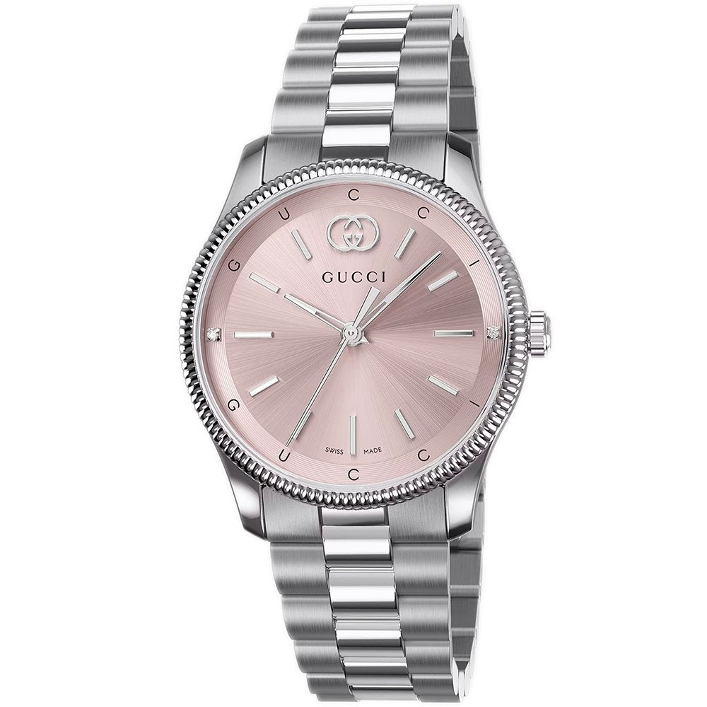 Gucci YA1265061 G-Timeless Rosa Zifferblatt Damenuhr