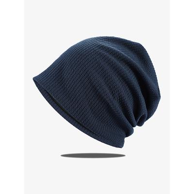 Women's Slouchy Beanie Hat with Textured Knit Design, Casual Lightweight Cap for Autumn and Winter Fashion