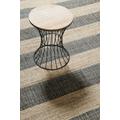 Teppich GREEN LOOOP "Virgil", braun (anthrazit braun,anthrazit braun), B:160cm H:4mm L:230cm, Jute, Teppiche, Naturfaser Teppich aus 80% Jute 20% Baumwolle, mit Fransen, Wohnzimmer
