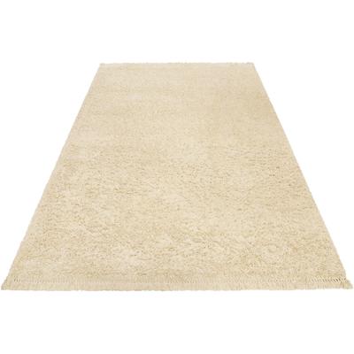 Hochflor-Teppich ESPRIT "Dantep, ESP-80261", beige (creme, beige), B:200cm H:35mm L:290cm, Polypropylen (PP), Teppiche, Langflor, Shaggy, sehr weich, mit Fransen, auch als Läufer, Wohnzimmer Image