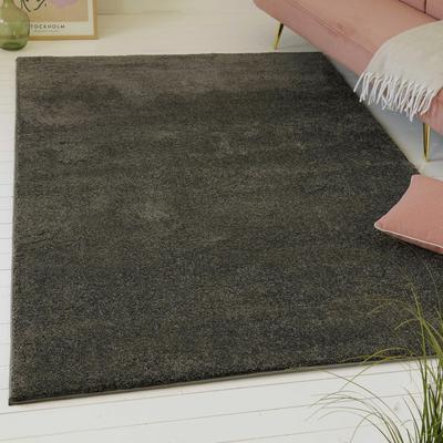 Hochflor-Teppich MY HOME "Yvaine, auch als Läufer erhältlich", grau, B:160cm H:25mm L:230cm, Polyester, Teppiche, Langflor, Shaggy, dichter weicher Hochflor, meliert, Wohnzimmer Image