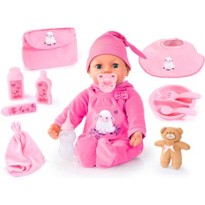 Babypuppe BAYER "Piccolina Real Tears, 46 cm" Puppen pink (pink/rosa) Kinder