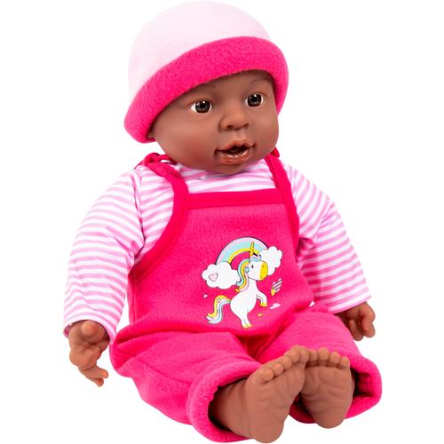 Babypuppe BAYER ""Interactive Baby Girl, 40cm"" Puppen pink (pink/rosa) Kinder