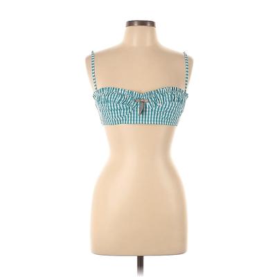 Mariagrazia Panizzi Sleeveless Top Teal Sweetheart Tops - Women's Size 42