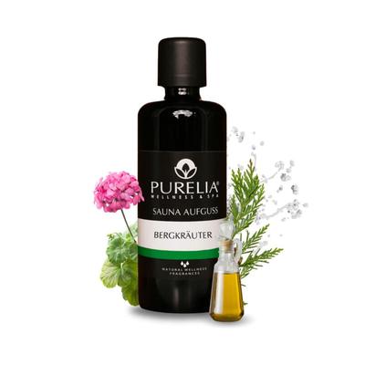 Saunaaufguss Konzentrat Bergkräuter 100 ml natürlicher Sauna-aufguss - reine ätherische Öle