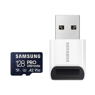 MicroSDXC-Speicherkarte pro Ultimate (2023) 128GB inkl. USB-Kartenleser - Samsung