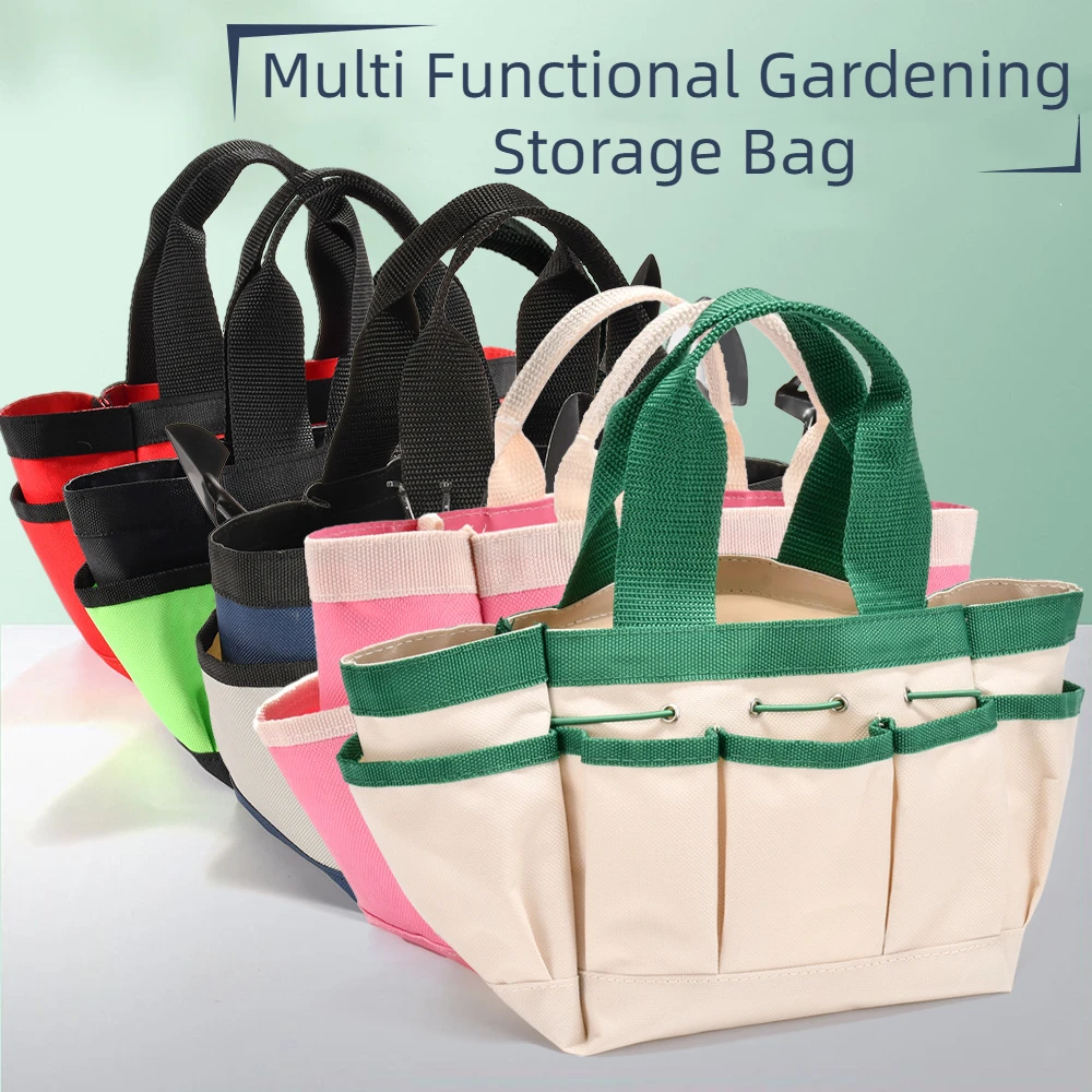 Sac à outils polyvalent de haute qualité, sac à outils de jardin multi-poches professionnel 600D Oxford pour le jardinage, les travaux de jardinage et de pelouse