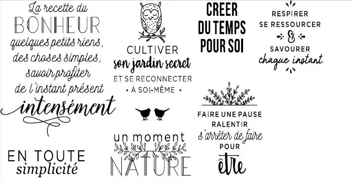 Tampon Transparent Français pour Carte de Scrapbooking, Accessoire de Bricolage, C434