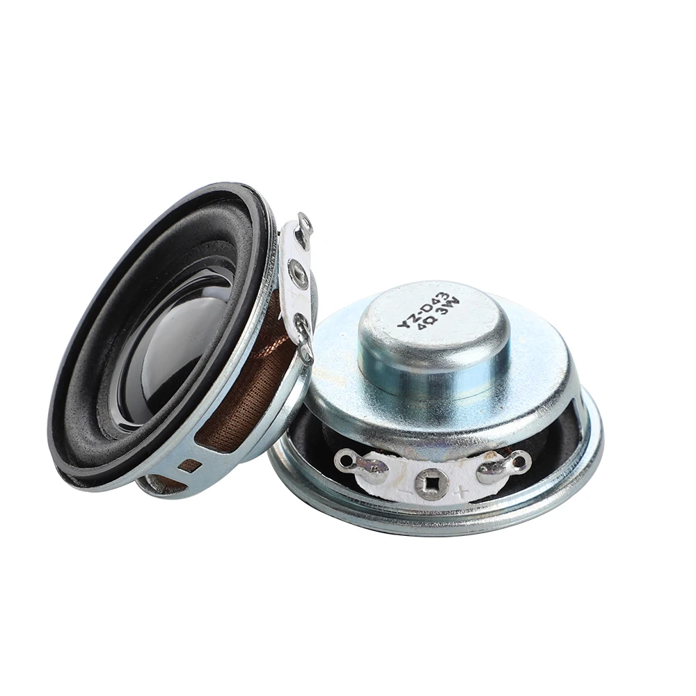 2 pièces Mini 1.5 pouces pleine fréquence haut-parleurs portables 4ohm 3W petit 40MM/36MM Audio stéréo son Hifi bricolage maison BT haut-parleur