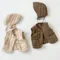 Coréen bébé gilets chapeau ensemble automne printemps enfants gilet pour filles garçons vestes pour vêtements d