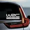 2 pezzi WRC adesivi per auto stile da corsa pellicola in vinile per auto decalcomanie per paraurti auto finestre moto laptop pareti accessori per auto