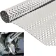 Kit scudo termico di scarico per auto in alluminio goffrato Scudo scudo termico Firewal Pavimento Pan Serbatoio Turbo Collettore Scudo termico