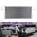Kit universale intercooler Sistemi di raffreddamento automobilistici Fornitore intercooler da corsa con tubo di montaggio anteriore Turbo OD = 63mm