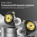Auricolari KZ EDX Ultra Cuffie con monitor dinamico in-ear da 10 mm Cuffie con cancellazione del rumore con spina da 3,5 mm Cavo staccabile a 2 pin
