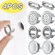 4 pezzi di plastica foro per lavandino copertura di troppopieno per cucina bagno lavabo rivestimento tappo di scarico per vasca lavandino lavabo rotondo anello di troppopieno tappo