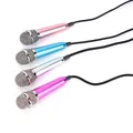 Microfono da studio stereo portatile da 3,5 mm KTV Karaoke Mini microfono per smartphone Laptop PC Desktop Audio portatile Mini microfono