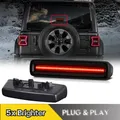 1 pz LED posteriore 3rd terzo freno luci di carico auto alta montaggio lampade di arresto per Jeep Wrangler JL 2018-2024 fumé rosso accessori auto