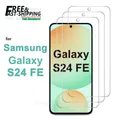 Pellicola salvaschermo per Galaxy S24 FE 6.7 Samsung Vetro temperato Crystal HD 9H Custodia antigraffio trasparente Amichevole in alluminio alto