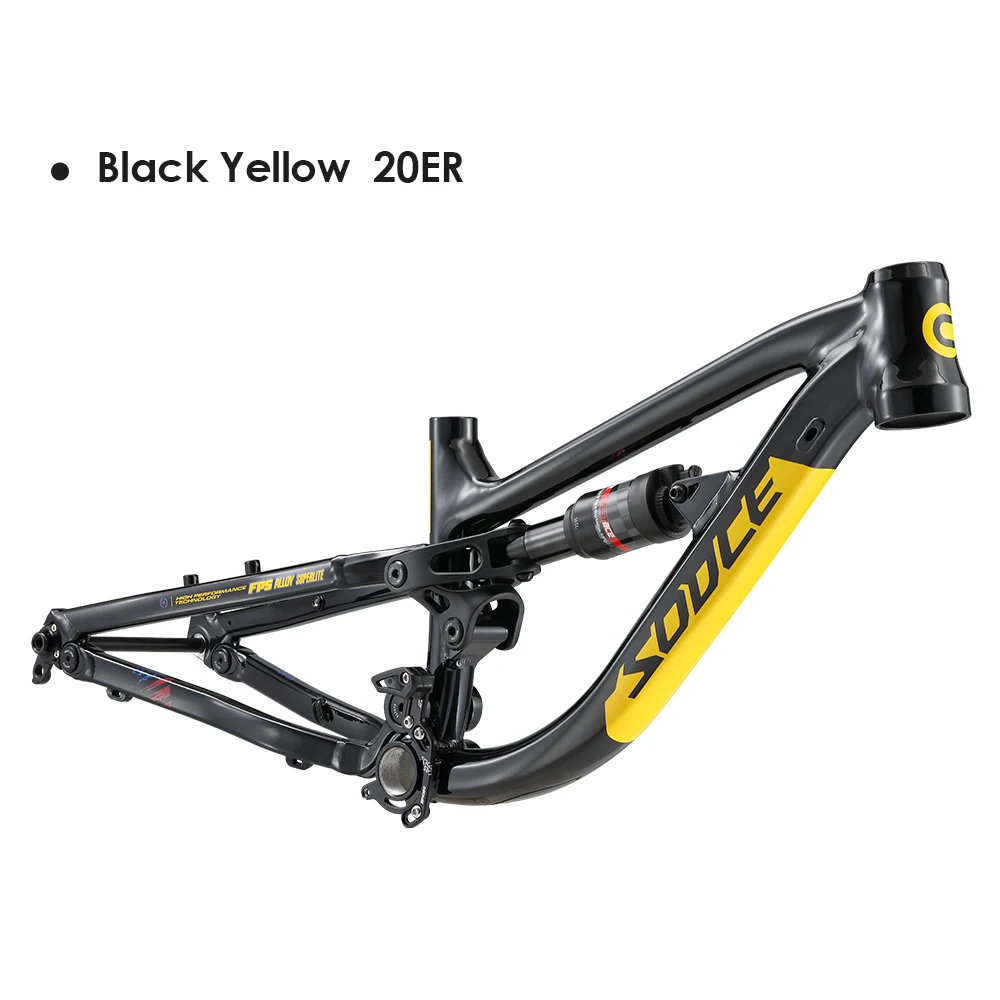 Telaio per bicicletta a sospensione completa in lega di alluminio 6069 con ammortizzatore posteriore DNM per bici a coda morbida per bambini AM DH MTB