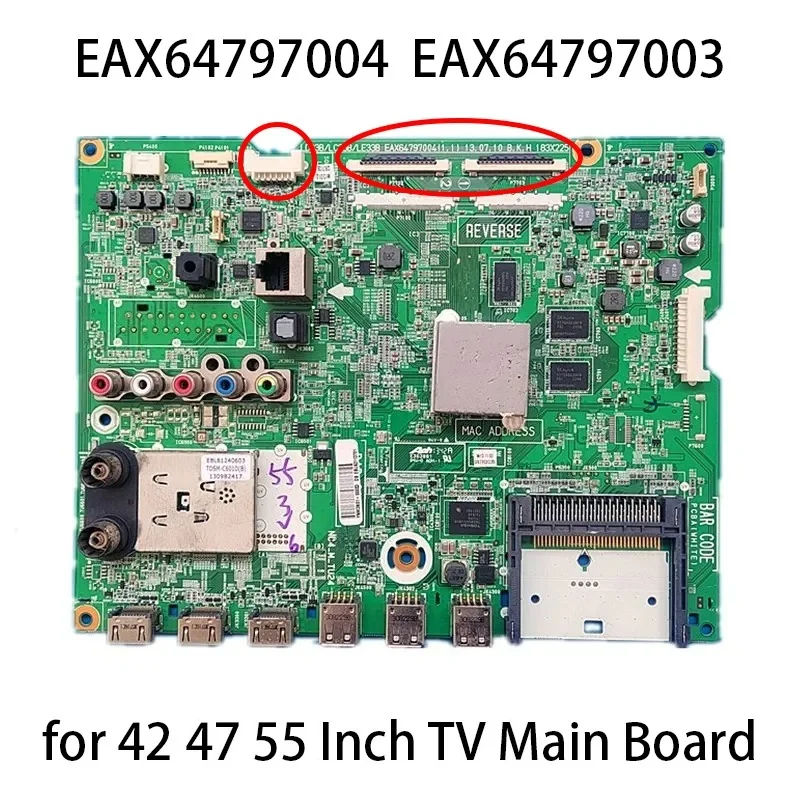 Motherboard EAX 64797004 (1.1) EAX 64797003 (1,2) für 42LA667V 42LA667V-ZB 47LA662V 47LA662V-ZC 55LA6800 42 47 55 Zoll TV Hauptplatine Image
