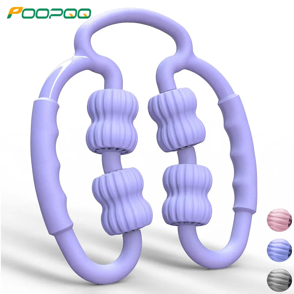 Muskelrolle, Triggerpunkt-Massagerolle für Muskeln, tiefes Gewebe, Arme, Beine, Nacken, Rücken, Cellulite-Massagegerät, Schaumstoffrolle Image