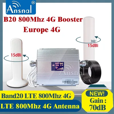 Band20 LTE 800MHz 4G Netzwerk Mobile Signal Booster 800Mhz 4g Handy Verstärker 4G cellular signal repeater GSM 4g Antenne