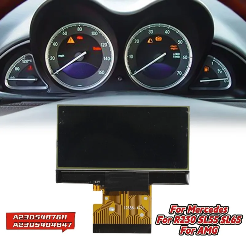 Für Mercedes Instrument Cluster LCD Display Für R230 SL350 SL500 SL55 SL65 Für AMG Digital Pixel Reparatur Auto Innen Teile Image