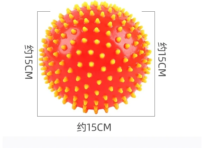 Haha ball kinder massage ball dorn ball igel ball weichen ball spielzeug großen sinn training ball leder schläger Image