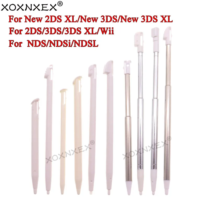 1 stücke Metall Einstellbare Stylus Stift Für 2DS 3DS XL LL Neue 2DS 3DS LL XL Für NDS DS Lite NDSL NDSi Wii Kunststoff Touch Pen Image