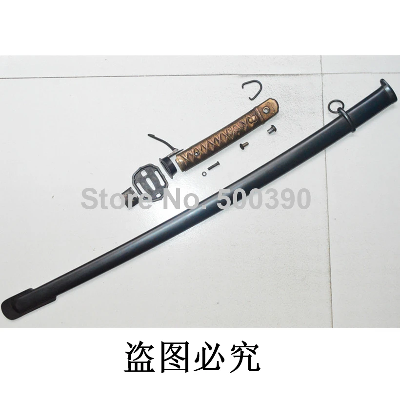 Hohe Qualität Armaturen Messing Griff Tsuba Habaki Stahl Fuchi Seppa Saya Lock Schrauben Für Japanische Militär Schwert Samurai Katana Image