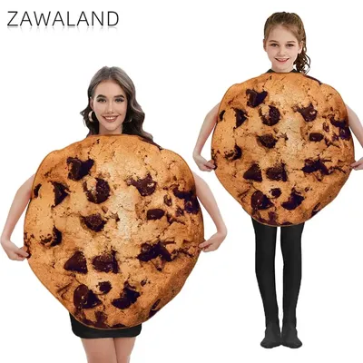 Zaw aland lustige Essen Party Cosplay Kostüm Kekse Overall Mädchen Jungen Halloween Urlaub Bühne Image