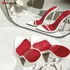 Neu Frau Sexy Weißes Kleid 12 cm Sandale Ankle Strap High Heels Spitz OL Promi Party Damen Schuhe Große Größe 33-46