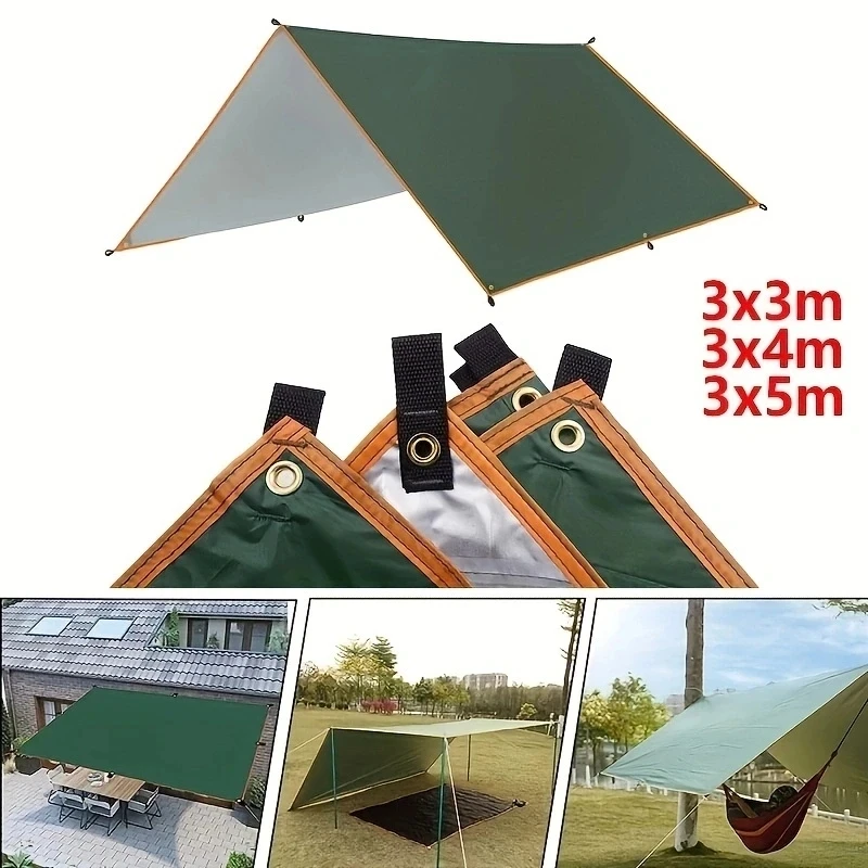 5x3m 4x3m 3x3m wasserdichte Plane Zelt Schatten ultraleichte Garten Baldachin Sonnenschutz Outdoor Camping Markise Touristen Strand Sonnenschutz Image