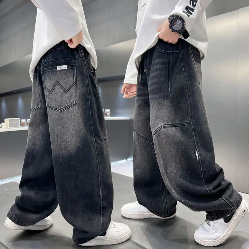 Teenager Jeans Brief Kinder Jeans Casual Style Kinder Jeans Frühling Herbst Kinder Kleidung 4 6 810 11 12 13 14 Jahre Image