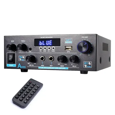 AK55 Audioverstärker Bluetooth 5.0 HiFi Stereo Max 450W 2.0 Kanal Audio Power Mini AMP Empfänger Image