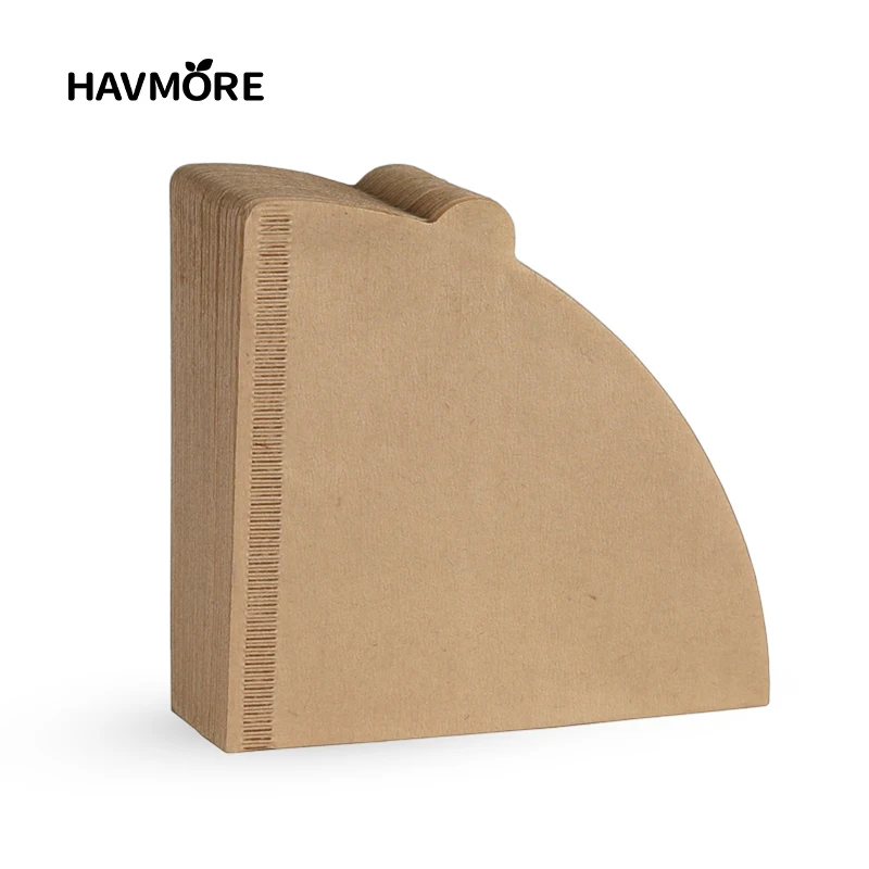 Havmore Holzfaser 02 Kegelfilter Pour-Over 2-4 Tassen Natürliche Tropf-Kaffeefilter Zubehör für Kaffeemaschinen Image