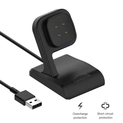 Ersatz ladekabel USB-Ladegerät für Fitbit Versa 3 4/Fitbit Sense 2 Ladestation Station Uhr Netzteil