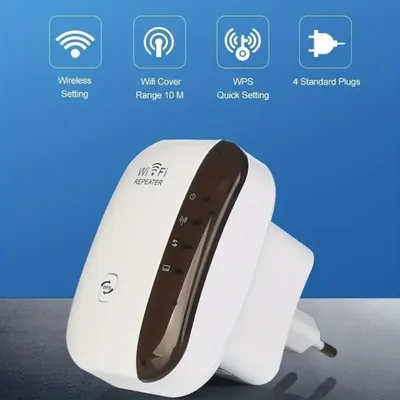 WLAN-Extender, Internet-Booster mit Ethernet-Port, Wireless-Booster, Ein-Klick-Setup, Access Point, WLAN-Extender,.