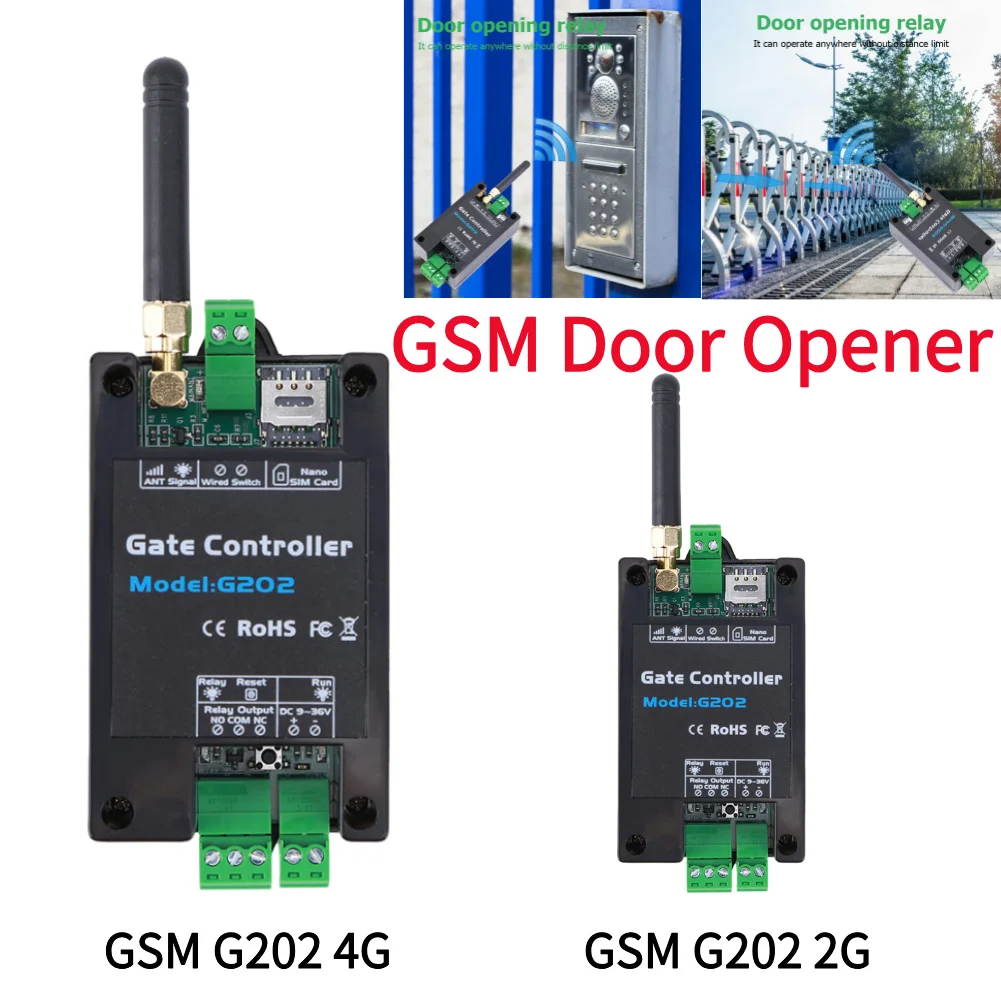 Gsm 2/4g lte Tor öffner g202 gsm Fernbedienung Relais schalter Handy Tür Fernbedienung kostenlos anrufen rtu5024 Image
