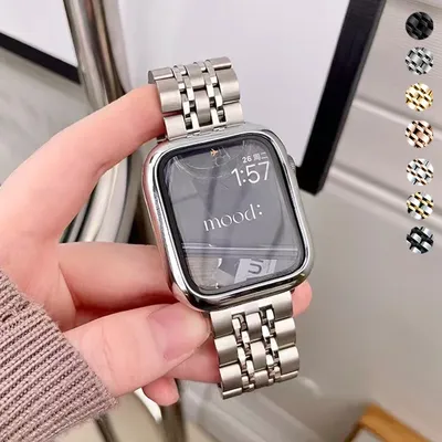 Damen Star Light Armband für Apple Watch Ultra 2 49mm Band Serie 9 8 7 se 6 5 4 41mm 45mm Metall Image