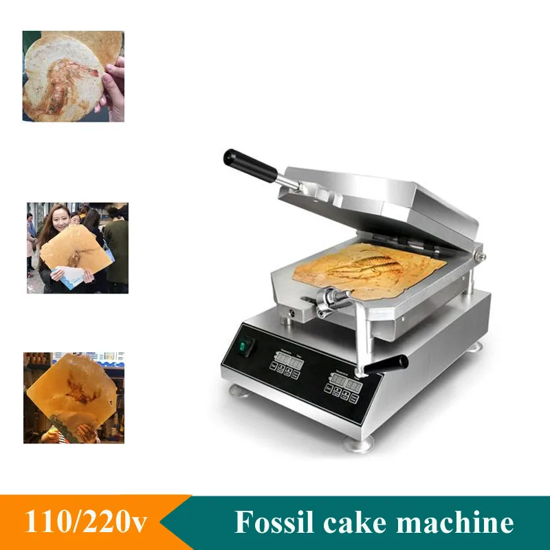 Fossile Kuchen herstellungs maschine Tako Senbei Maker Maschine Pressen Garnelen Pfannkuchen Maschine Tintenfisch Monster Cracker Back grill Image