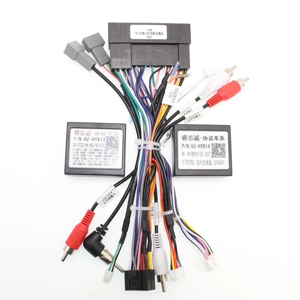 Auto Radio Stereo Kabelbaum Kabel Canbus Android 16pin Für Hyundai IX35 2010-2015 Sonata 8 Santafe Kia k3 Image